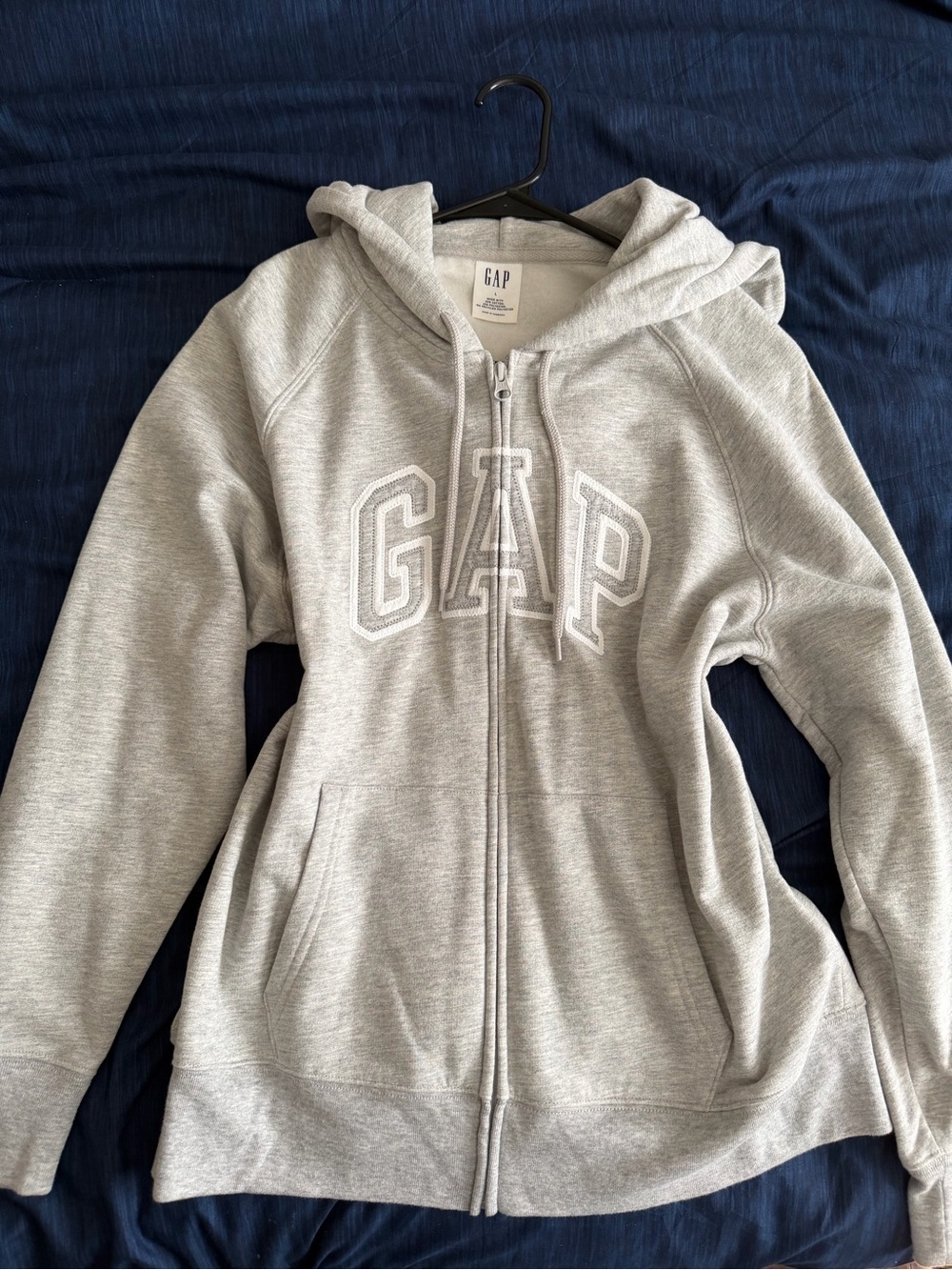 GAP Light Gray Zip Hoodie Jacket